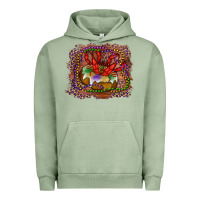 Pigment Oil Green Mardi gras king cake crawfish Urban Hoodie - RanaPortraitStore