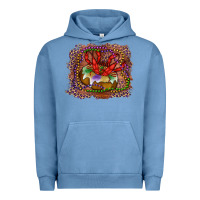 Pigment Pebble Blue Mardi gras king cake crawfish Urban Hoodie - RanaPortraitStore