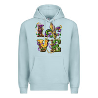 Blue Mist love fleur de lis Premium Hoodie - RanaPortraitStore