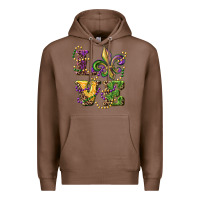 Chestnut love fleur de lis Premium Hoodie - RanaPortraitStore