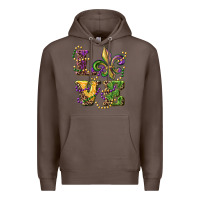 Coffee love fleur de lis Premium Hoodie - RanaPortraitStore