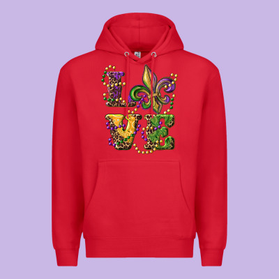 Love Fleur De Lis Premium Hoodie Designed By Ranaportraitstore