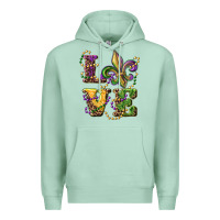 Seafoam love fleur de lis Premium Hoodie - RanaPortraitStore