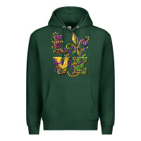 Sports Green love fleur de lis Premium Hoodie - RanaPortraitStore