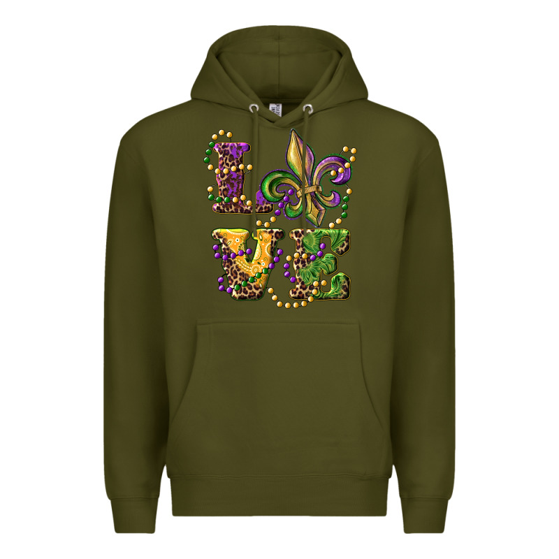 Love Fleur De Lis Premium Hoodie by RanaPortraitStore | Teevron