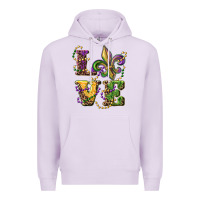 Lilac love fleur de lis Premium Hoodie - RanaPortraitStore