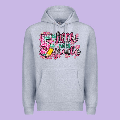 Little Miss 5th Grade Premium Hoodie Designed By Zillion Design Studio