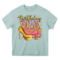 Arona birthday diva pink and gold glitter Heavy Core Tee - LillyAllenDesigns