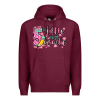 Burgundy little miss 5th grade Premium Hoodie - Zillion Design Studio