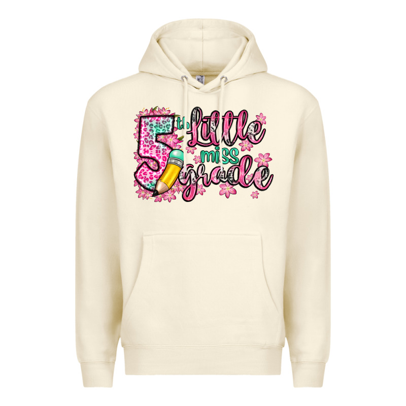 Little Miss 5th Grade Premium Hoodie by Zillion Design Studio | Teevron