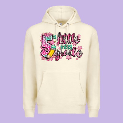 Little Miss 5th Grade Premium Hoodie Designed By Zillion Design Studio