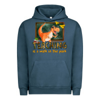 Pigment Midnight Navy teaching is a walk in the park Urban Hoodie - texasbilliewilder