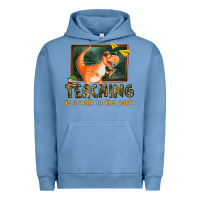 Pigment Pebble Blue teaching is a walk in the park Urban Hoodie - texasbilliewilder