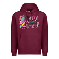 Burgundy little miss 4th grade Premium Hoodie - Zillion Design Studio