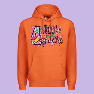 Little Miss 4th Grade Premium Hoodie Designed By Zillion Design Studio