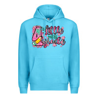 Ocean Blue little miss 4th grade Premium Hoodie - Zillion Design Studio
