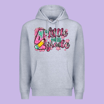 Little Miss 4th Grade Premium Hoodie Designed By Zillion Design Studio