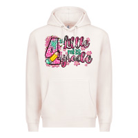 Pale Pink little miss 4th grade Premium Hoodie - Zillion Design Studio
