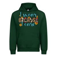 Forest Green i swear because i care Urban Hoodie - Zillion Design Studio