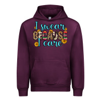 Mauve Wine i swear because i care Urban Hoodie - Zillion Design Studio