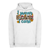 Pigment Lunar Rock i swear because i care Urban Hoodie - Zillion Design Studio