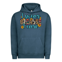 Pigment Midnight Navy i swear because i care Urban Hoodie - Zillion Design Studio