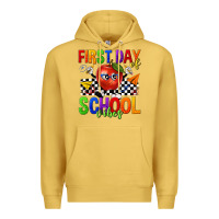 Antique Gold first day of school vibes Premium Hoodie - texasbilliewilder