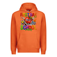 Carrot first day of school vibes Premium Hoodie - texasbilliewilder