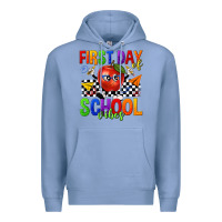 Colony Blue first day of school vibes Premium Hoodie - texasbilliewilder
