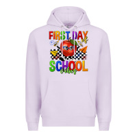 Lilac first day of school vibes Premium Hoodie - texasbilliewilder