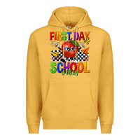 Mustard first day of school vibes Premium Hoodie - texasbilliewilder