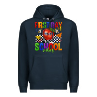 Navy first day of school vibes Premium Hoodie - texasbilliewilder