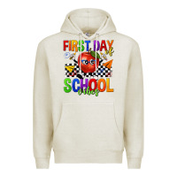 Oatmeal Heather first day of school vibes Premium Hoodie - texasbilliewilder