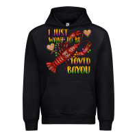 Black mardi gras i just want to be loved bayou crawfish Urban Hoodie - RanaPortraitStore