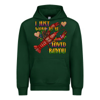 Forest Green mardi gras i just want to be loved bayou crawfish Urban Hoodie - RanaPortraitStore