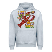 Heather Grey mardi gras i just want to be loved bayou crawfish Urban Hoodie - RanaPortraitStore