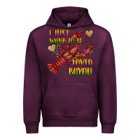 Mauve Wine mardi gras i just want to be loved bayou crawfish Urban Hoodie - RanaPortraitStore