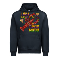 Navy mardi gras i just want to be loved bayou crawfish Urban Hoodie - RanaPortraitStore