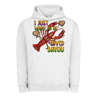 Pigment Lunar Rock mardi gras i just want to be loved bayou crawfish Urban Hoodie - RanaPortraitStore