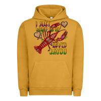 Pigment Peanut Butter mardi gras i just want to be loved bayou crawfish Urban Hoodie - RanaPortraitStore