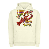 Pigment Pistachio mardi gras i just want to be loved bayou crawfish Urban Hoodie - RanaPortraitStore