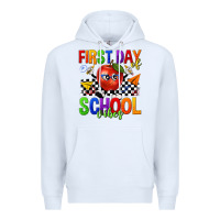 White first day of school vibes Premium Hoodie - texasbilliewilder