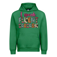 Emerald i speak fluent sarcasm Urban Hoodie - Zillion Design Studio