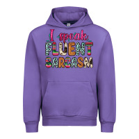 Tulip i speak fluent sarcasm Urban Hoodie - Zillion Design Studio