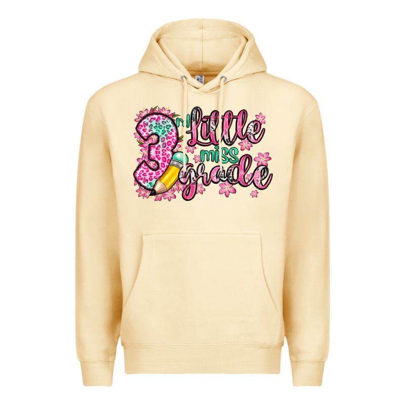 Little Miss 3rd Grade Premium Hoodie by Zillion Design Studio | Teevron