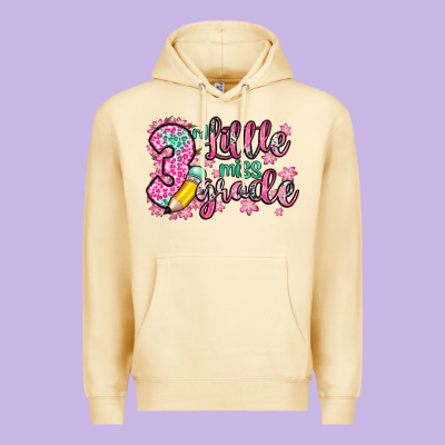 Little Miss 3rd Grade Premium Hoodie Designed By Zillion Design Studio
