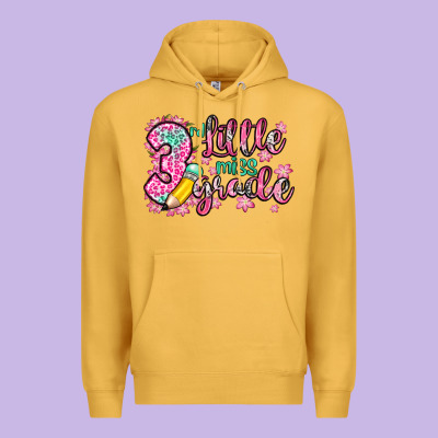 Little Miss 3rd Grade Premium Hoodie Designed By Zillion Design Studio