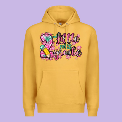 Little Miss 2nd Grade Premium Hoodie Designed By Zillion Design Studio