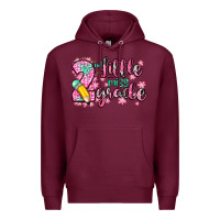 Burgundy little miss 2nd grade Premium Hoodie - Zillion Design Studio