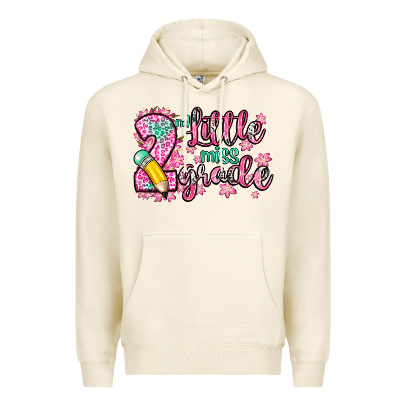 Little Miss 2nd Grade Premium Hoodie by Zillion Design Studio | Teevron